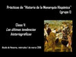 Research paper thumbnail of 2015-16: Latest trends, V Historiography Lecture (Spanish)