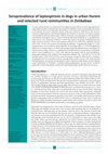 Research paper thumbnail of Seroprevalence of leptospirosis in dogs in urban Harare and selected rural communities in Zimbabwe