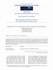 Research paper thumbnail of Moving Visitation Research Forward: The Arizona Prison Visitation Project