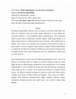 Research paper thumbnail of Title of Book: Banda Singh Bahadur: Persian Sources (in Punjabi)