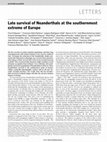 Research paper thumbnail of Late survival of Neanderthals at the southernmost extreme of Europe