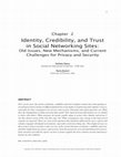 Research paper thumbnail of Identity, Credibility, and Trust in Social Networking Sites