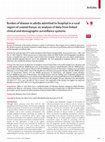 Research paper thumbnail of Burden of disease in adults admitted to hospital in a rural region of coastal Kenya: an analysis of data from linked clinical and demographic surveillance systems