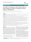 Research paper thumbnail of The effect of housing on the mental health of older people: the impact of lifetime housing history in Whitehall II