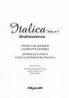 Research paper thumbnail of Studi sulla lingua e sulla letteratura italiana, Italica Wratislaviensia, Vol. 7