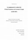 Research paper thumbnail of La implantació i evolució de l’Orde Franciscà a la Corona d’Aragó (1220-1567)