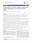 Research paper thumbnail of Multimorbidity of chronic diseases among adult patients presenting to an inner-city clinic in Ghana