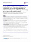 Research paper thumbnail of Misclassification of Plasmodium infections by conventional microscopy and the impact of remedial training on the proficiency of laboratory technicians in species identification