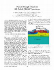 Research paper thumbnail of Punch-through Effects in RF Bulk LDMOS Transistors