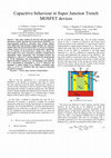 Research paper thumbnail of Capacitive behaviour in Super Junction trench MOSFET devices