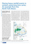 Research paper thumbnail of Placing heavy rainfall events in context using long time series: An example from the North York Moors