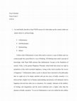 Research paper thumbnail of Philosophy 101 Exam Essay 2.docx