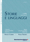 Research paper thumbnail of Storie e linguaggi. Riv. di st. umanistici · A Journal of the Humanities, ed. by F. Cardini and P. T.      2 (2016), fasc. 1