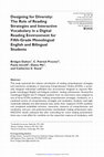 Research paper thumbnail of Designing for Diversity: The Role of Reading Strategies and Interactive Vocabulary in a Digital Reading Environment for Fifth-Grade Monolingual English and Bilingual Students