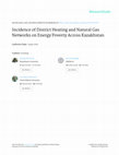 Research paper thumbnail of Incidence of District Heating and Natural Gas Networks on Energy Poverty Across Kazakhstan