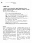 Research paper thumbnail of Comparison between dopaminergic agents and physical exercise as treatment for periodic limb movements in patients with spinal cord injury