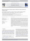 Research paper thumbnail of High concentrations of heavy metals in PM from ceramic factories of Southern Spain