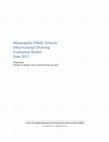 Research paper thumbnail of Minneapolis Public Schools Observational Drawing Evaluation Report