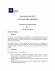 Research paper thumbnail of Prof. Renzo Cavani - Derecho procesal civil I (2016-2)