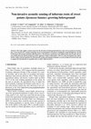 Research paper thumbnail of Non-invasive acoustic sensing of tuberous roots of sweet potato (Ipomoea batatas) growing belowground