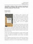 Research paper thumbnail of REVIEW:  Alain BADIOU. A República de Platão, recontada por Alain Badiou (La republique de Platon) Tradução: André Telles. Rio de Janeiro: Zahar, 2014 (2012), 382 pp. ISBN: 978-85-378-1184-9. PUBLISHED IN 2014.