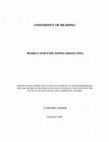 Research paper thumbnail of GÖDEK, Y., 1997, “Models and Explaining Dissolving”, Unpublished MSc Thesis, University of Reading, Reading. (Danışman: Dr. John Oversby)