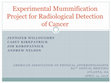 Research paper thumbnail of Experimental Mummification Project for Radiological Detection of Cancer