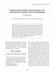 Research paper thumbnail of Normal and prosthetic synovial joints are lubricated by surface-active phospholipid: a hypothesis