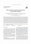 Research paper thumbnail of Effects of loading rate and hydraulic residence time on anoxic sulfide biooxidation