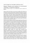 Research paper thumbnail of Call for papers: Peasants and resilience to environmental challenges, a comparative approach