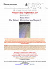 Research paper thumbnail of Book Launch: The Zoahr: Reception and Impact