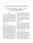 Research paper thumbnail of Performance Comparison of Security Mechanisms for Grid Services