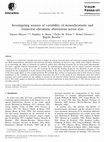 Research paper thumbnail of Investigating sources of variability of monochromatic and transverse chromatic aberrations across eyes