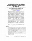 Research paper thumbnail of Effect of optical correction and remaining aberrations on peripheral resolution acuity in the human eye