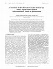 Research paper thumbnail of Correction of the aberrations in the human eye with a liquid-crystal spatial light modulator: limits to performance