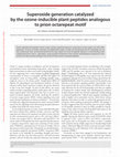 Research paper thumbnail of Superoxide generation catalyzed by the ozone-inducible plant peptides analogous to prion octarepeat motif