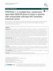 Research paper thumbnail of STRATEGIC-1: A multiple-lines, randomized, open-label GERCOR phase III study in patients with unresectable wild-type RAS metastatic colorectal cancer