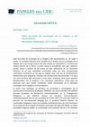 Research paper thumbnail of García Martín, Joseba (2016). “Reseña de: Santiago, Jose (2015). Siete lecciones de sociología de la religión y del nacionalismo. Barcelona: Anthropos.”. Papeles del CEIC, 2016(2), 1-8.