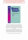 Research paper thumbnail of Diagnosis and classification of pelvic girdle pain disorders—Part 1: A mechanism based approach within a biopsychosocial framework