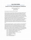 Research paper thumbnail of CALL FOR PAPERS - Lucan in His Contemporary Contexts (April 14-15, 2017)