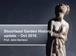 Research paper thumbnail of Stourhead Garden History update – Oct 2016