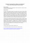 Research paper thumbnail of Comment et pourquoi faire confiance aux institutions ? Lecture croisée de Niklas Luhmann et Frederick Neuhouser