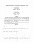 Research paper thumbnail of A Model of Evolutionary Dynamics with Quasiperiodic Forcing