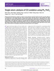 Research paper thumbnail of Single-atom catalysis of CO oxidation using Pt1/FeOx