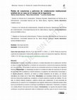 Research paper thumbnail of Redes de coautorías y patrones de colaboración institucional: análisis de un caso en el campo de la ingeniería