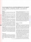 Research paper thumbnail of A low-fat vegan diet and a conventional diabetes diet in the treatment of type 2 diabetes: a randomized, controlled, 74-wk clinical trial