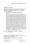 Research paper thumbnail of Which senses play a role in nonhuman primate food selection? A comparison between squirrel monkeys and spider monkeys