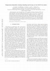 Research paper thumbnail of Temperature-dependent scanning tunneling spectroscopy on the Si(557)-Au surface