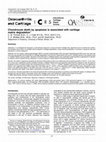 Research paper thumbnail of Chondrocyte death by apoptosis is associated with cartilage matrix degradation