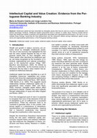 Research paper thumbnail of Intellectual Capital and Value Creation: Evidence from the Por-tuguese Banking Industry